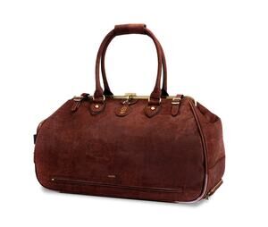 $568 Laflore Paris Trolala Carry-on Bag Cognac Color Cork Brass + Packing Cubes